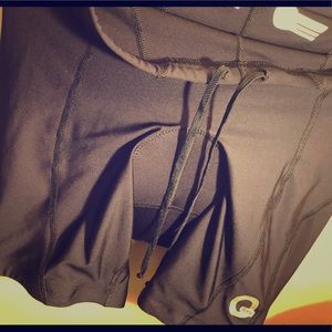 Padded size L drawstring cycling/ spinning shorts